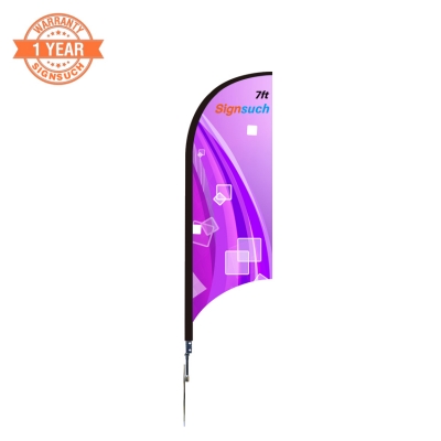 Wave 7FT  Custom Printing Feather Flags Kits